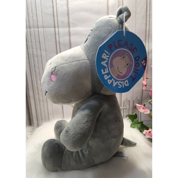 NEW, PYGMY HIPPOPOTAMUS 12" PLUSH, PLEASE DON'T DISAPPEAR - Picture 2 of 3